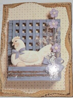 FREE with PURCHASE PLAQUE - HEN on WOOD